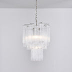 Aurora Chandelier en Verre Clair Moderne - Neutralighting