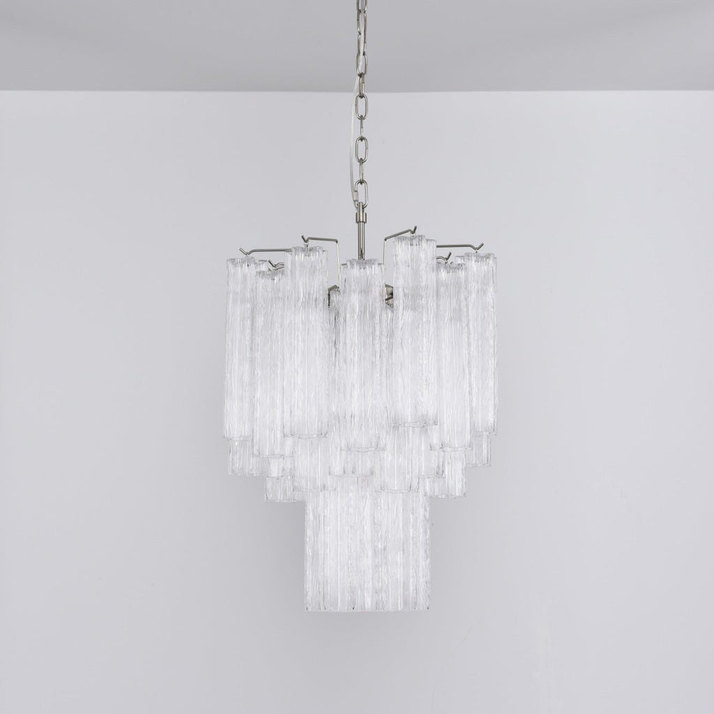 Aurora Chandelier en Verre Clair Moderne - Neutralighting