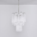 Aurora Chandelier en Verre Clair Moderne - Neutralighting