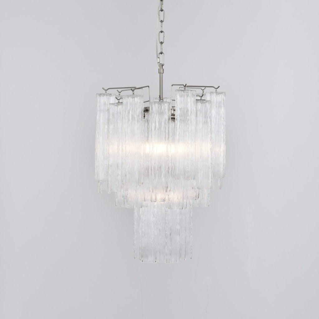 Aurora Chandelier en Verre Clair Moderne - Neutralighting