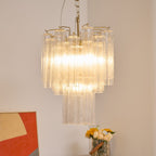 Aurora Chandelier en Verre Clair Moderne - Neutralighting
