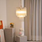 Aurora Chandelier en Verre Clair Moderne - Neutralighting