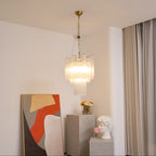 Aurora Chandelier en Verre Clair Moderne - Neutralighting