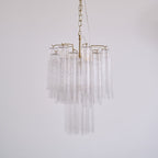 Aurora Chandelier en Verre Clair Moderne - Neutralighting
