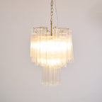 Aurora Chandelier en Verre Clair Moderne - Neutralighting
