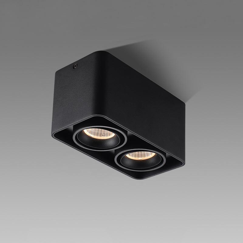 Solara Projecteur Encastré Jumeau LED Angulaire Minimaliste - Neutralighting