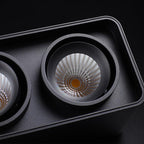 Solara Projecteur Encastré Jumeau LED Angulaire Minimaliste - Neutralighting