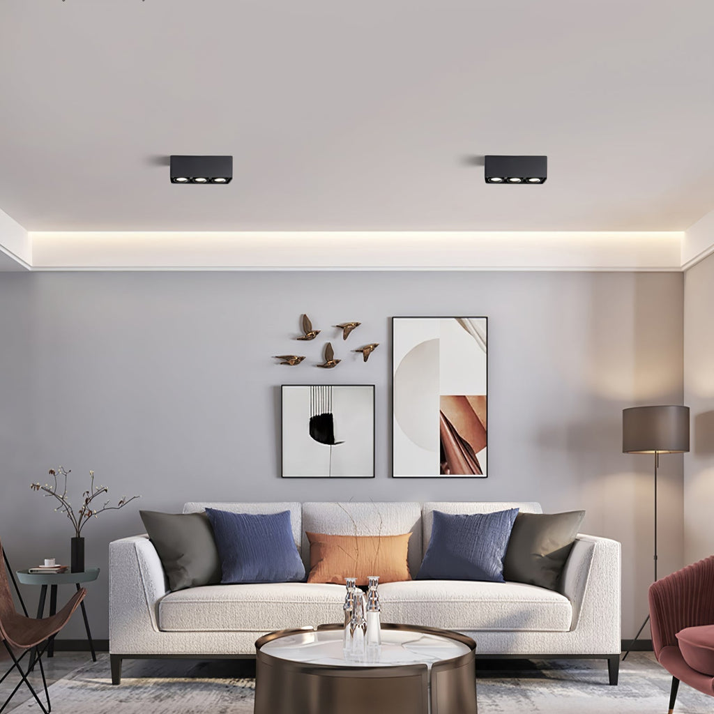Solara Projecteur Encastré Jumeau LED Angulaire Minimaliste - Neutralighting