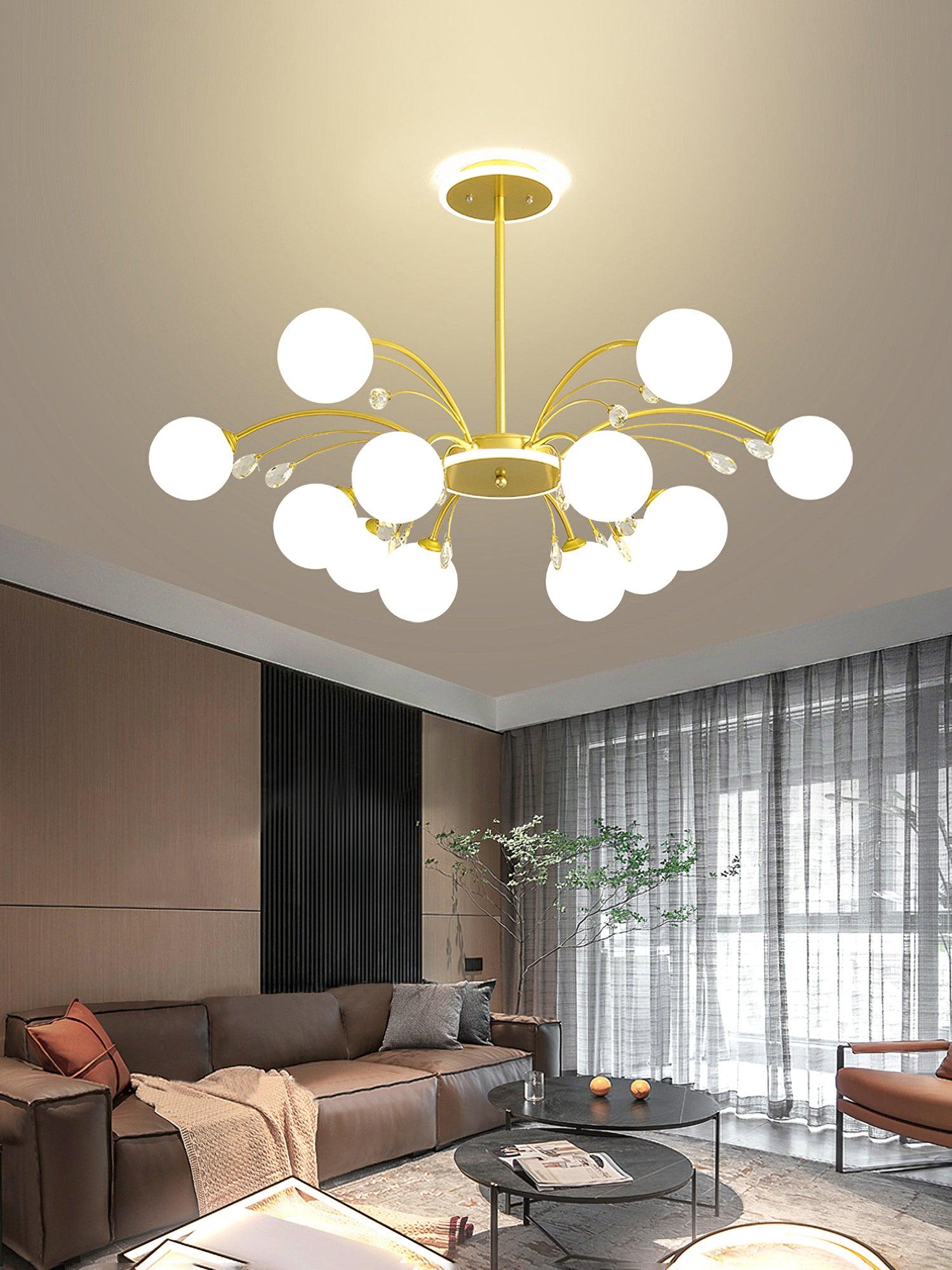 Lustra Suspension en Verre Goutte de Pluie - Neutralighting