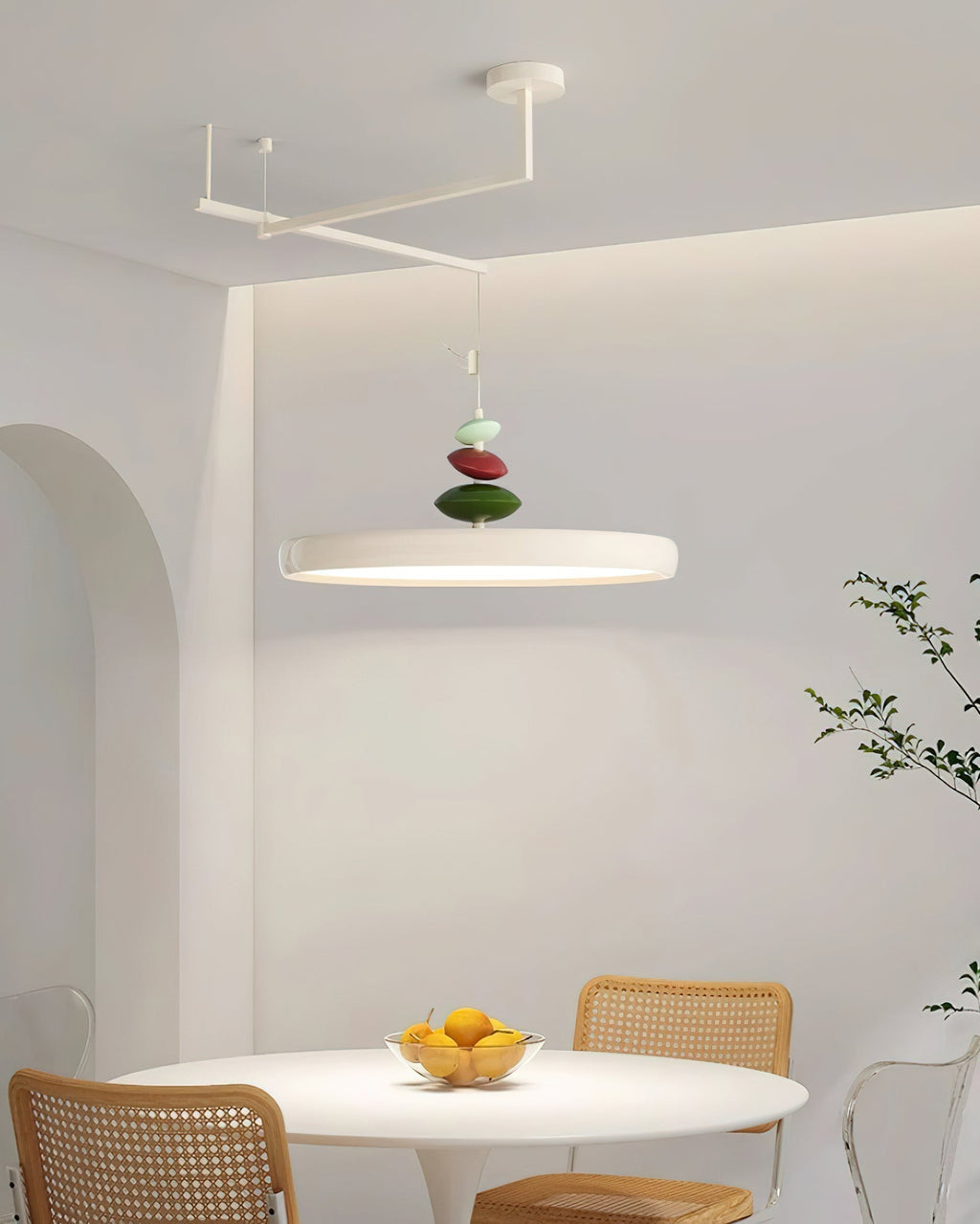 Suspension Acrylique Abat-jour Rond Décoratif Moderne - Neutralighting