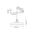 Suspension Acrylique Abat-jour Rond Décoratif Moderne - Neutralighting