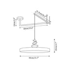 Suspension Acrylique Abat-jour Rond Décoratif Moderne - Neutralighting