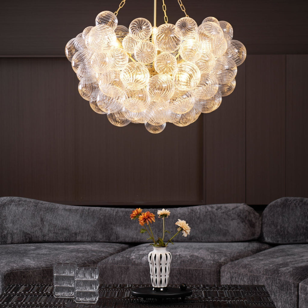 Aurora Lustre Moderne en Verre Boule Bulle - Neutralighting