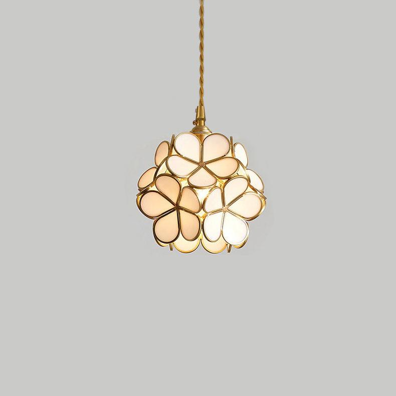 Lustra Suspension en Verre en Forme de Pétale pour Cuisine - Neutralighting