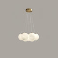 Lustra Chandelier en Verre avec Guirlande en Verre Dépoli - Neutralighting