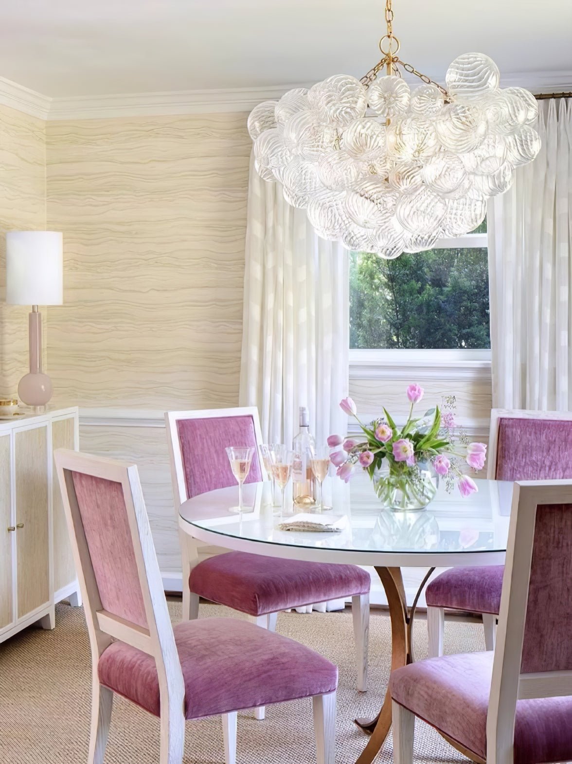 Aurora Lustre Moderne en Verre Boule Bulle - Neutralighting