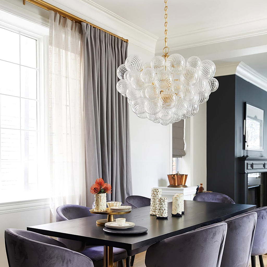 Aurora Lustre Moderne en Verre Boule Bulle - Neutralighting