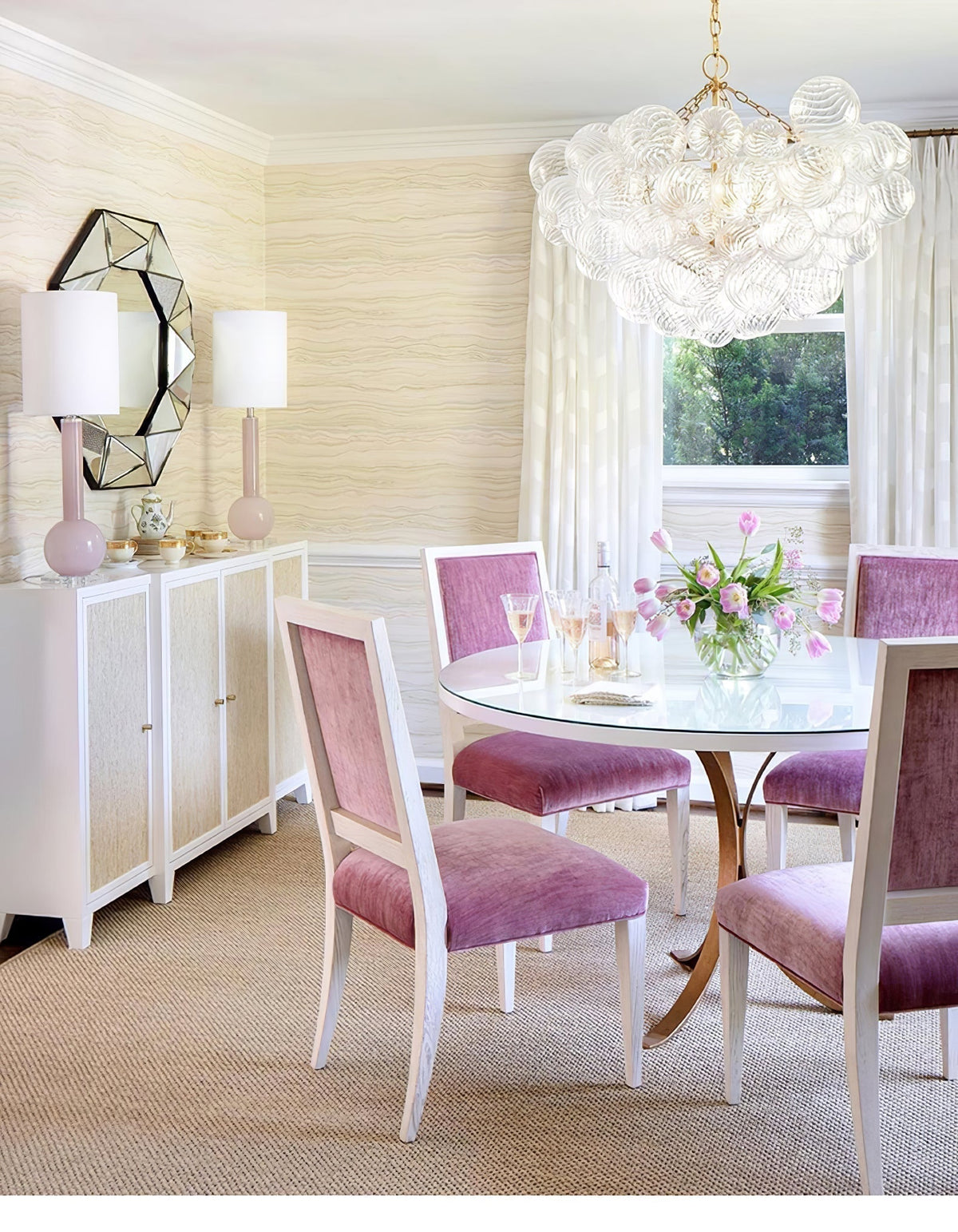 Aurora Lustre Moderne en Verre Boule Bulle - Neutralighting
