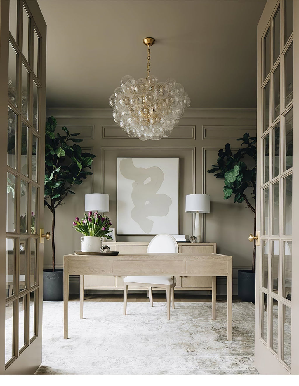 Aurora Lustre Moderne en Verre Boule Bulle - Neutralighting