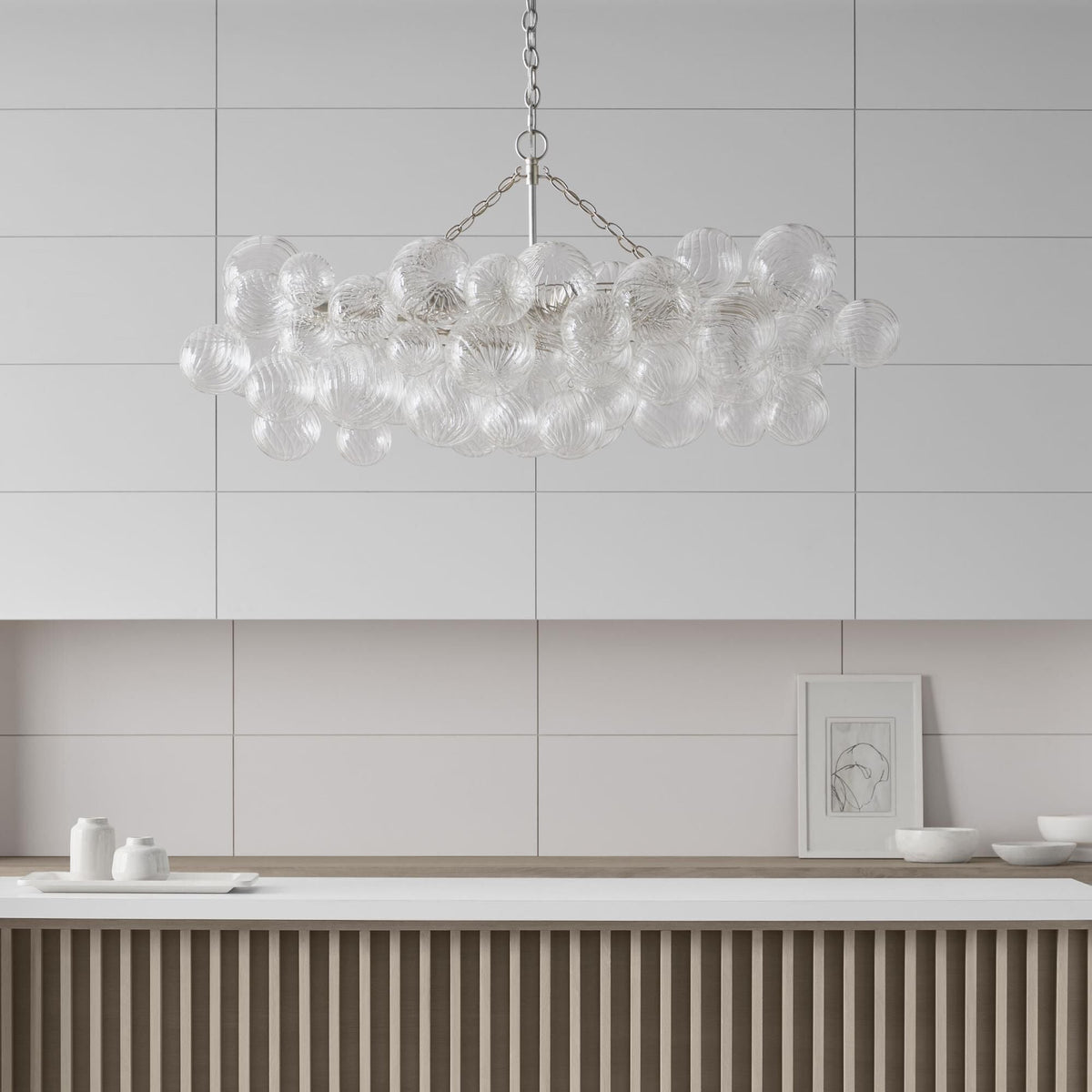 Aurora Lustre Moderne en Verre Boule Bulle - Neutralighting