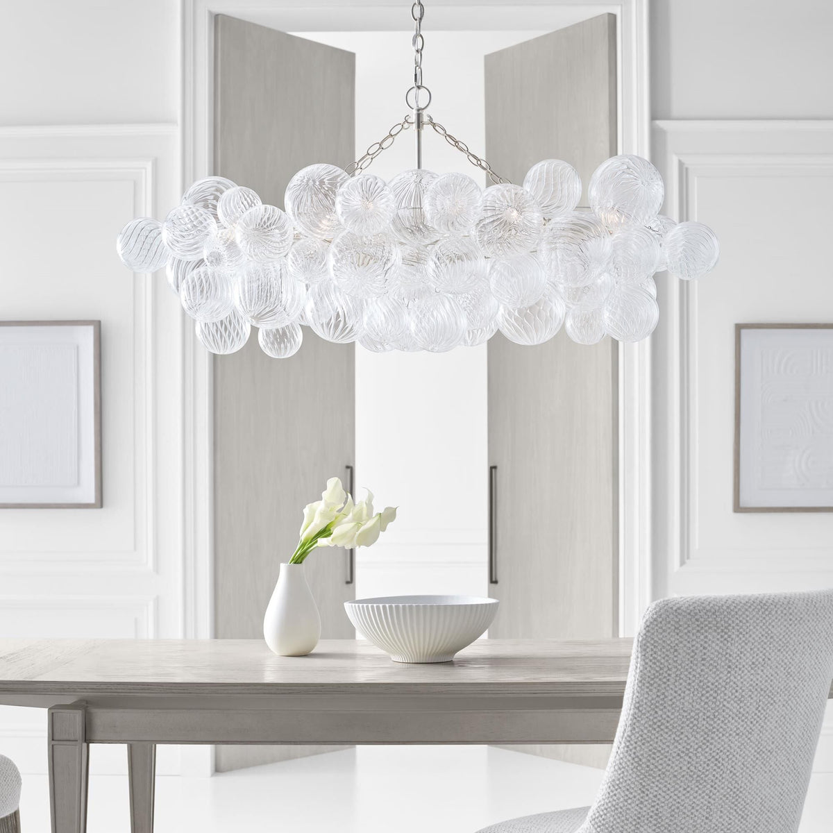 Aurora Lustre Moderne en Verre Boule Bulle - Neutralighting