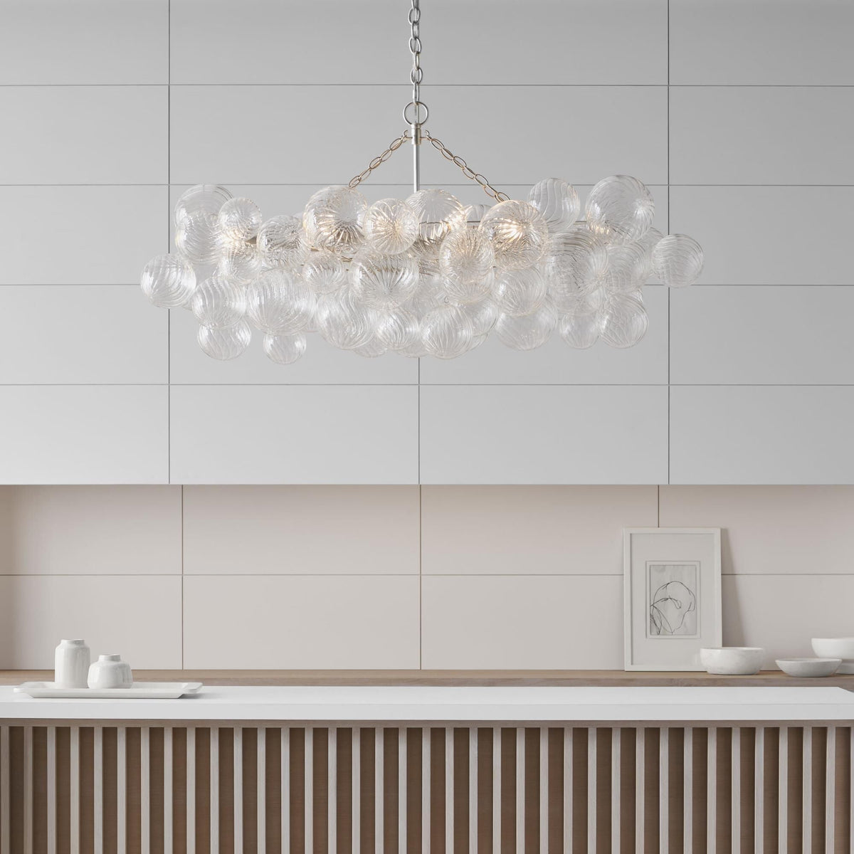 Aurora Lustre Moderne en Verre Boule Bulle - Neutralighting