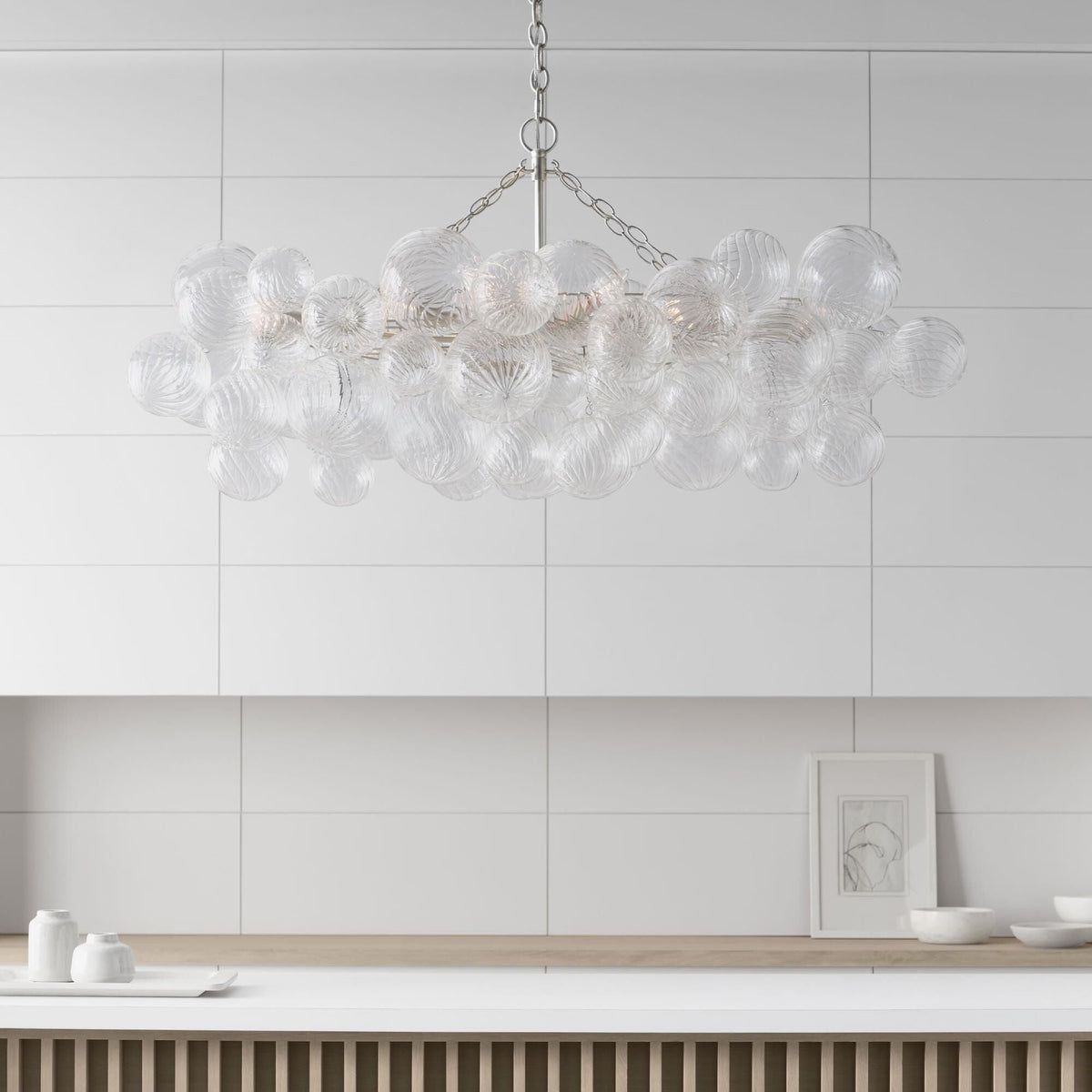 Aurora Lustre Moderne en Verre Boule Bulle - Neutralighting