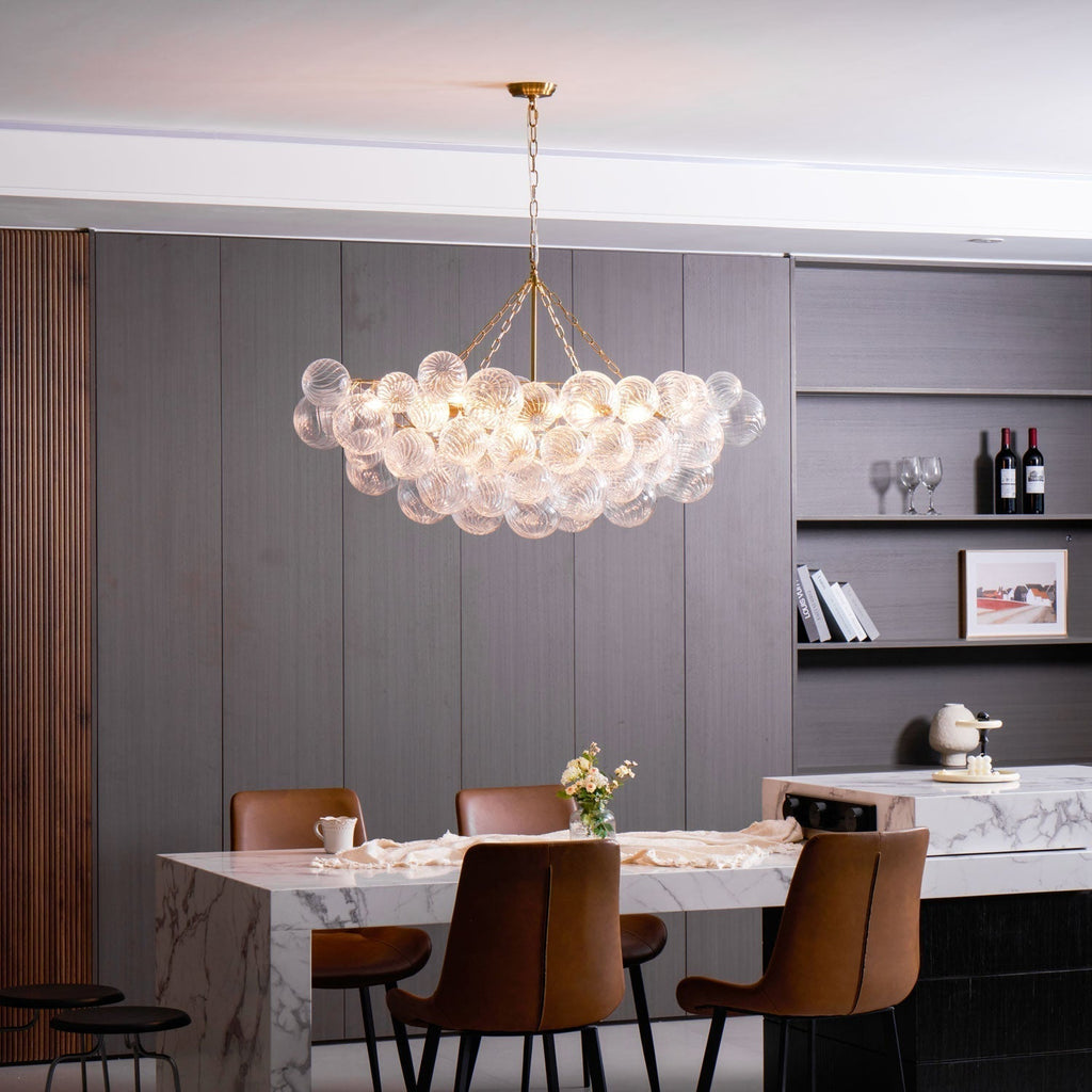 Aurora Lustre Moderne en Verre Boule Bulle - Neutralighting