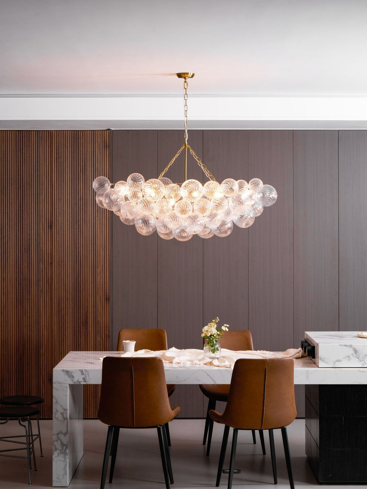Aurora Lustre Moderne en Verre Boule Bulle - Neutralighting