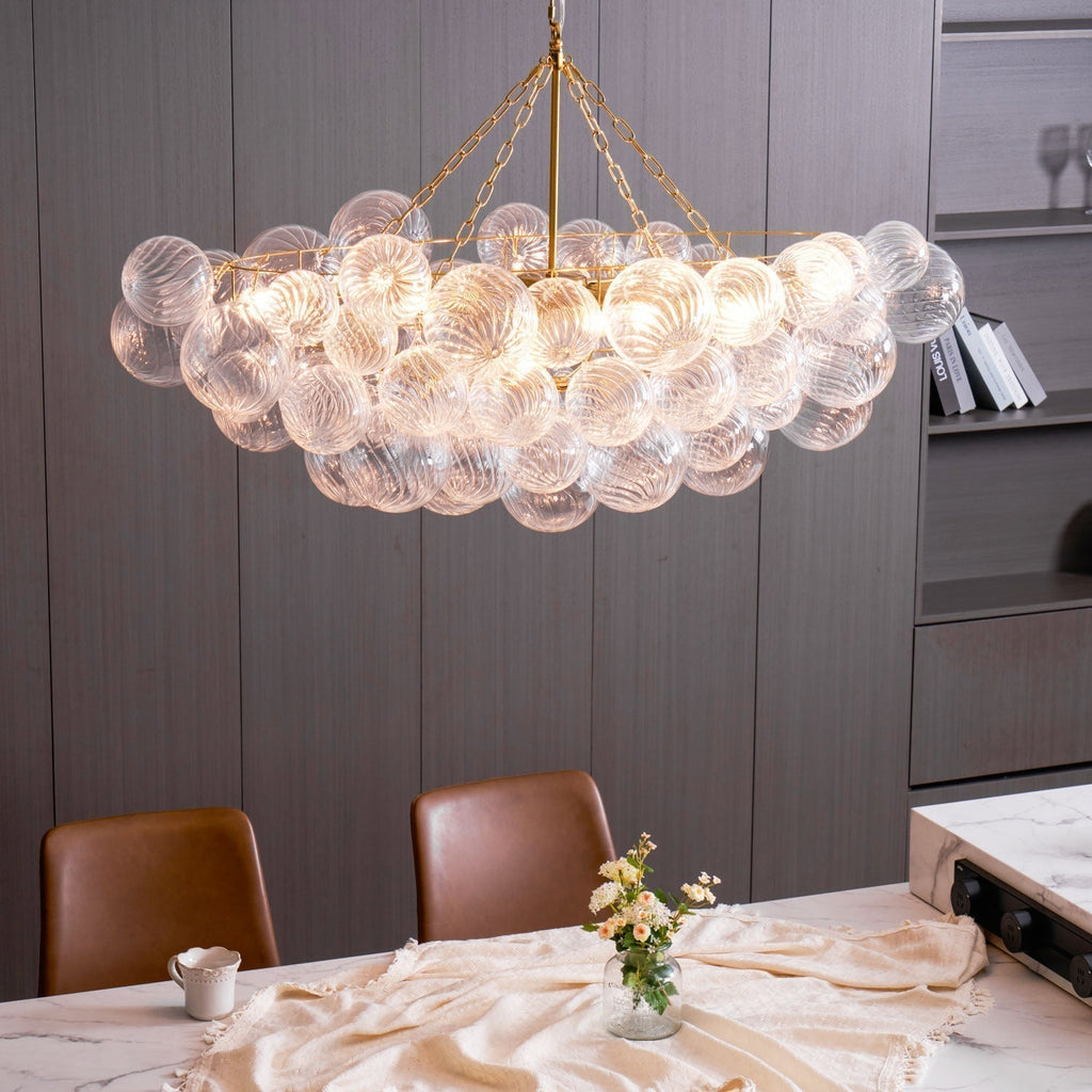 Aurora Lustre Moderne en Verre Boule Bulle - Neutralighting