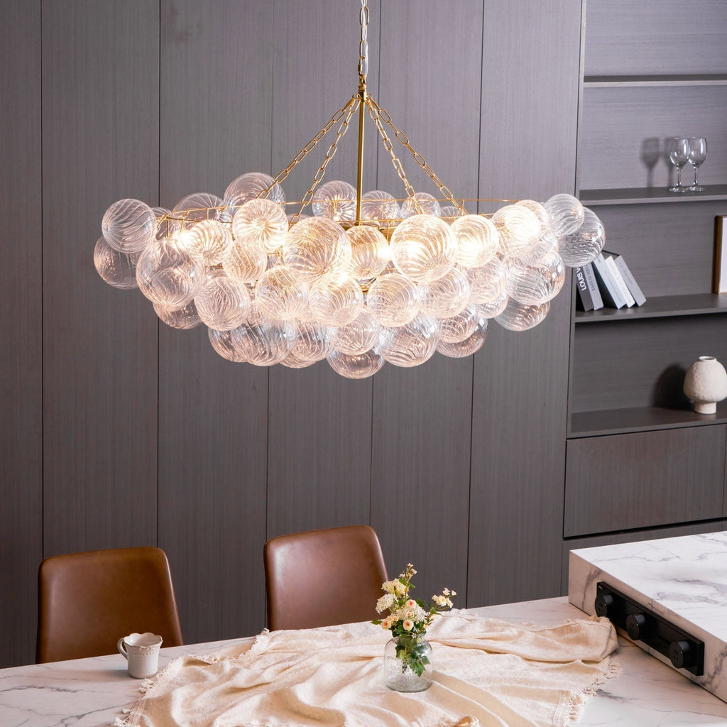 Aurora Lustre Moderne en Verre Boule Bulle - Neutralighting
