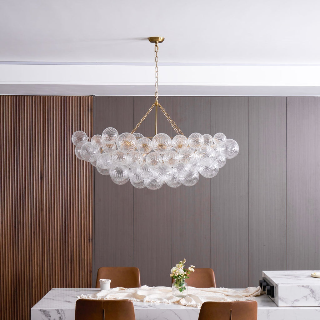 Aurora Lustre Moderne en Verre Boule Bulle - Neutralighting
