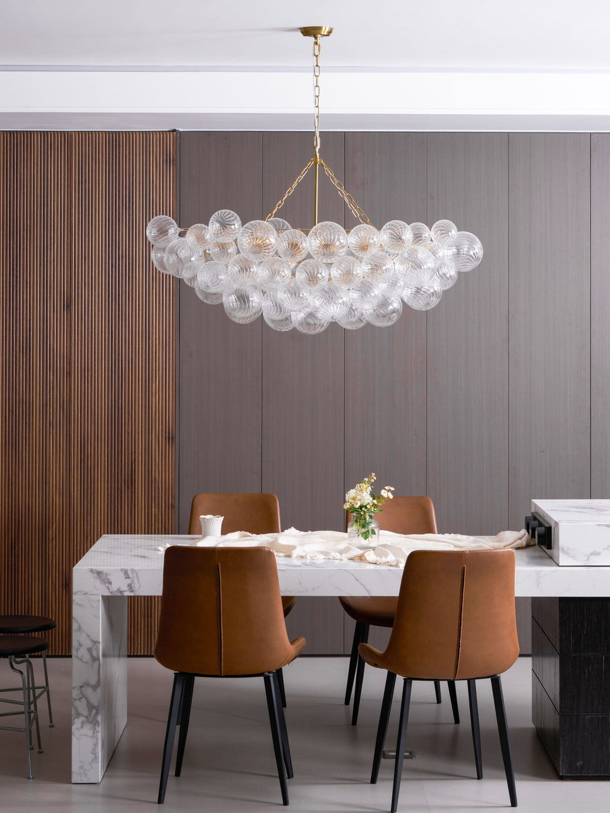 Aurora Lustre Moderne en Verre Boule Bulle - Neutralighting