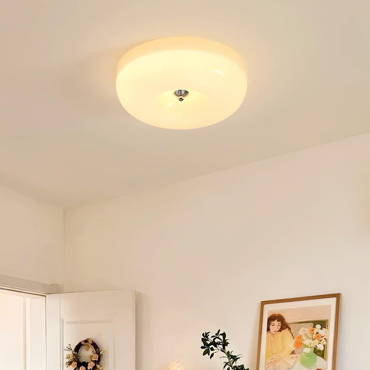 Ulsolir Plafonnier En Verre à Bouton Artistique De Qualité Supérieure - Neutralighting