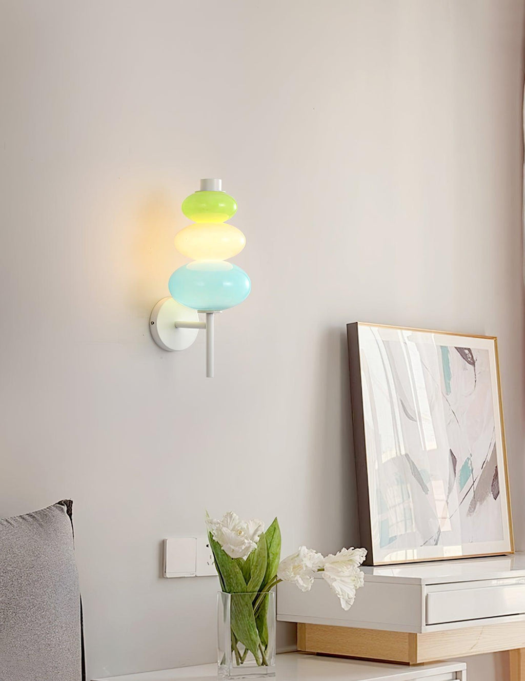 Pebble Applique Murale Moderne en Verre - Neutralighting
