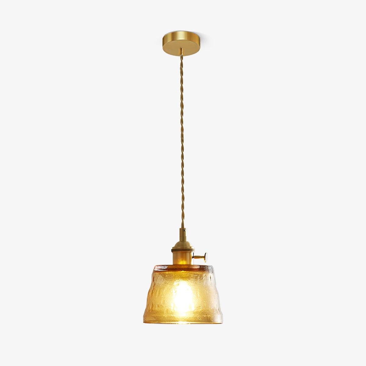 Lustra Suspension Lampe en Cuivre et Verre - Neutralighting