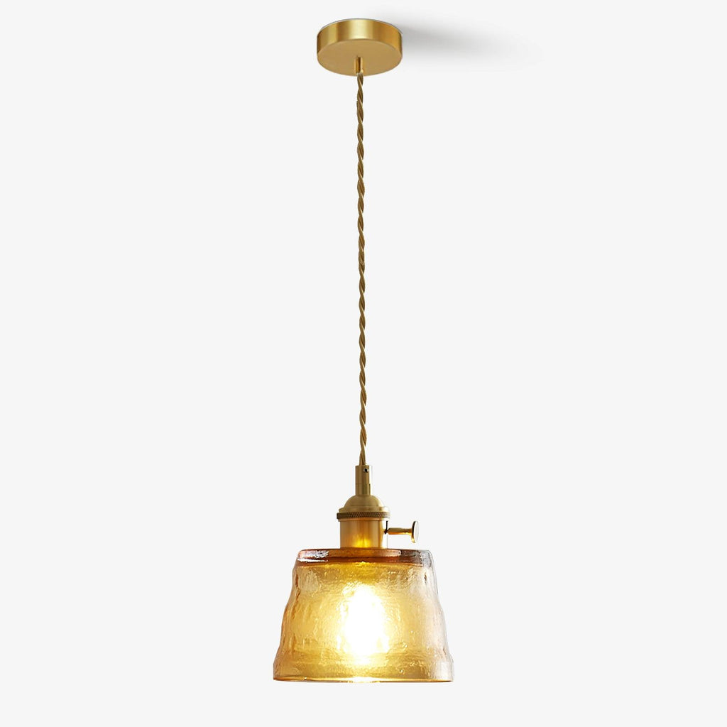 Lustra Suspension Lampe en Cuivre et Verre - Neutralighting