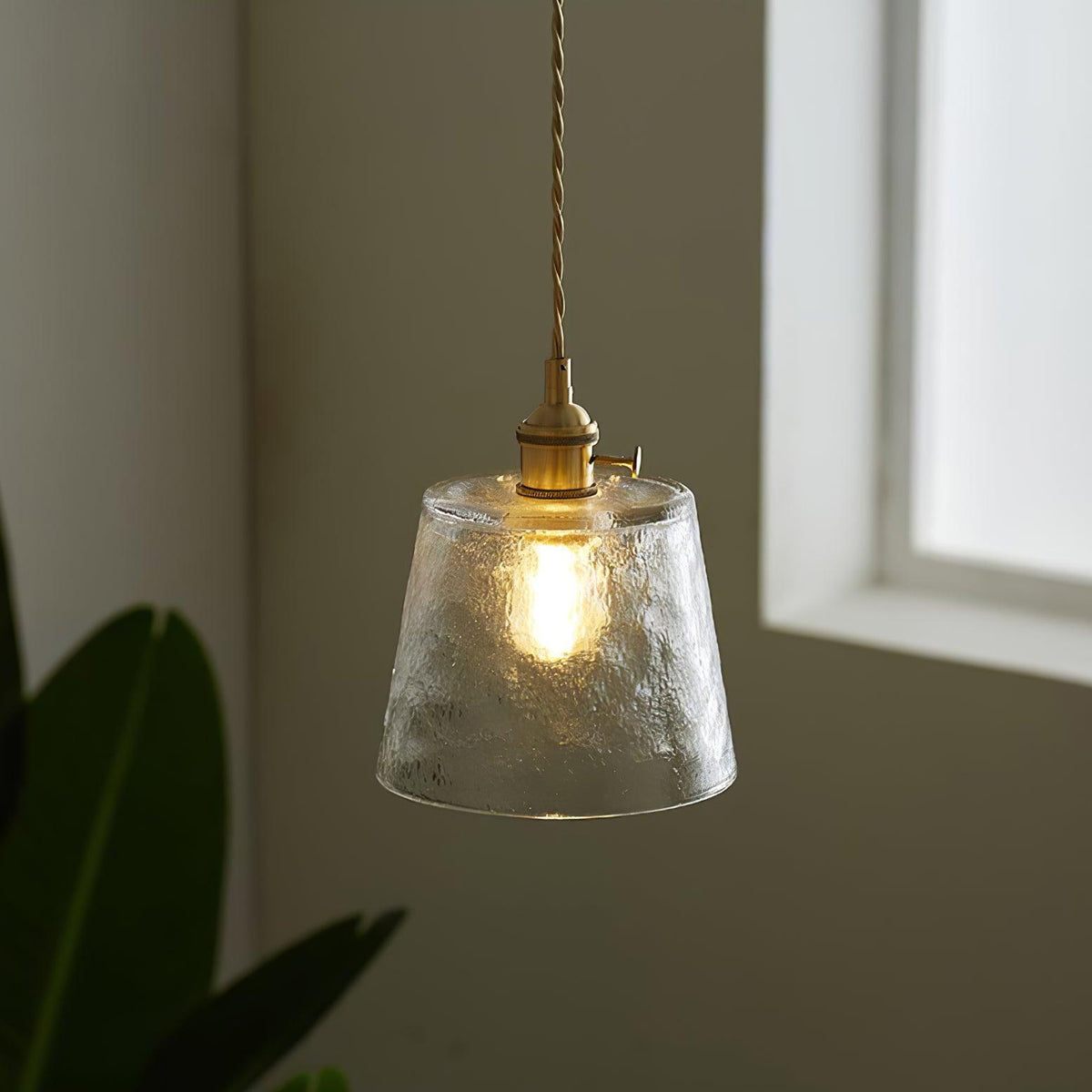 Lustra Suspension Lampe en Cuivre et Verre - Neutralighting
