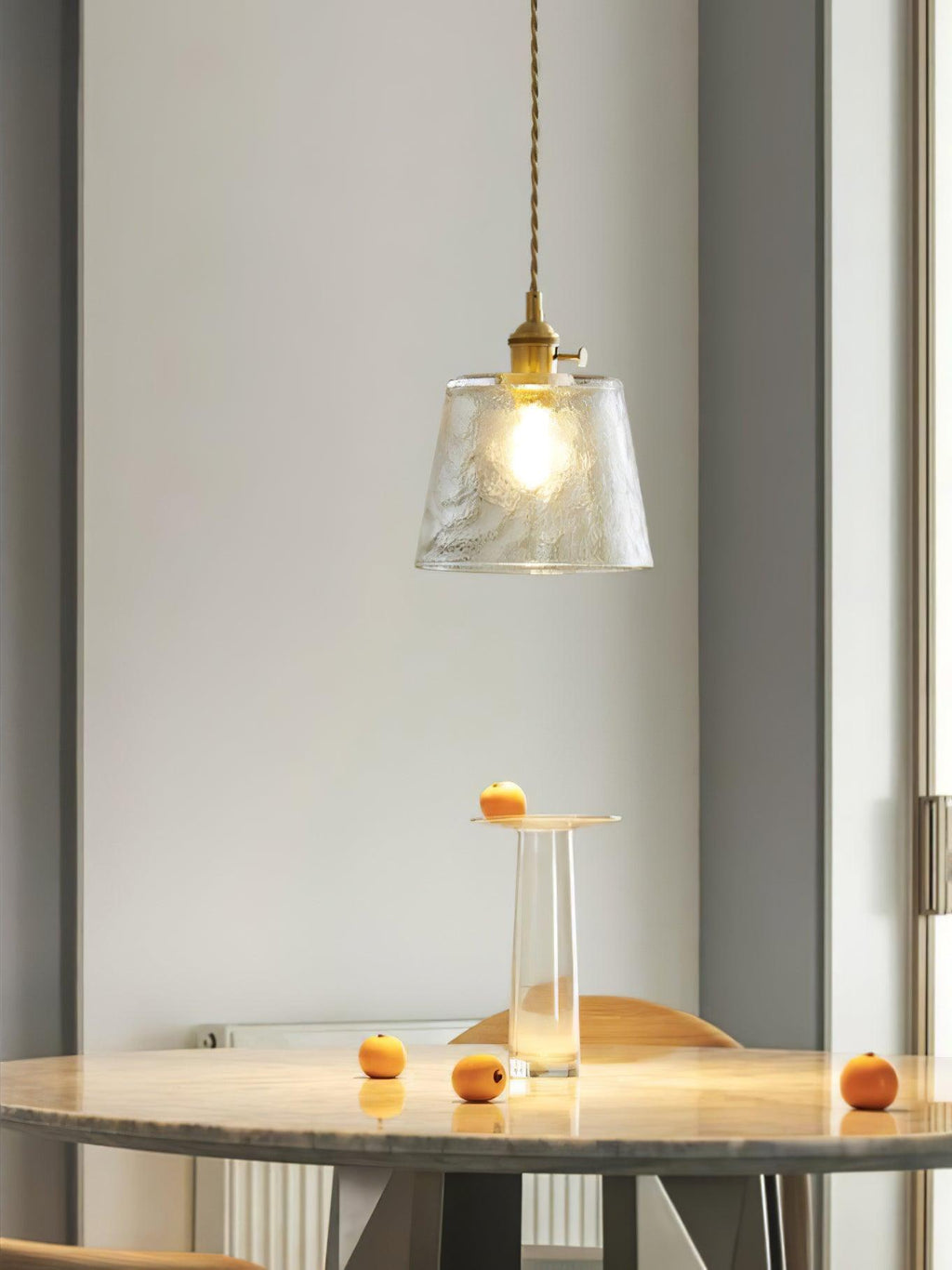 Lustra Suspension Lampe en Cuivre et Verre - Neutralighting