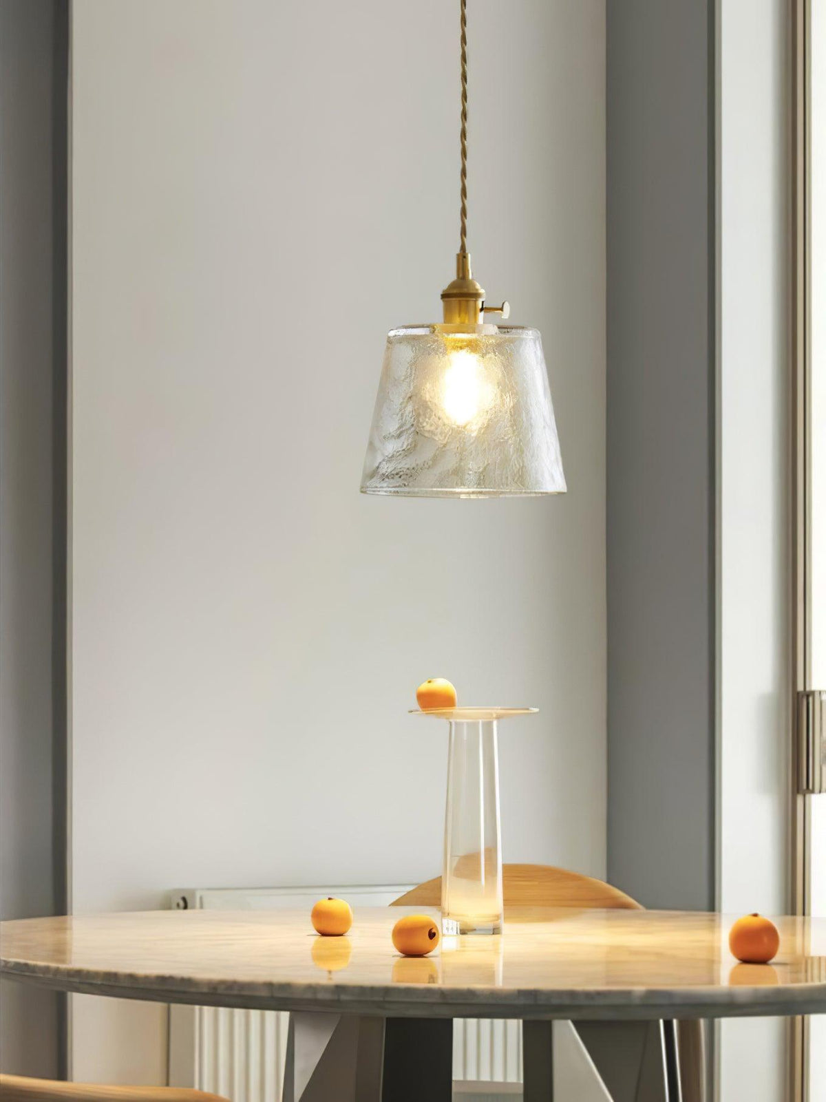 Lustra Suspension Lampe en Cuivre et Verre - Neutralighting