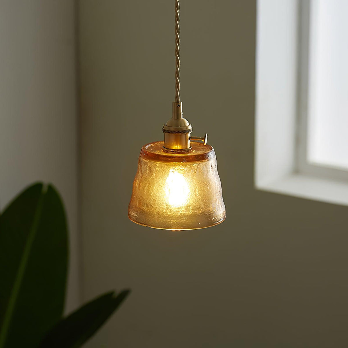 Lustra Suspension Lampe en Cuivre et Verre - Neutralighting