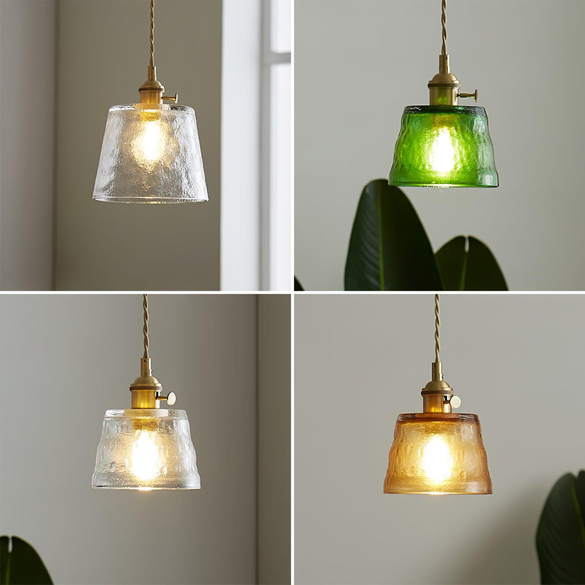 Lustra Suspension Lampe en Cuivre et Verre - Neutralighting