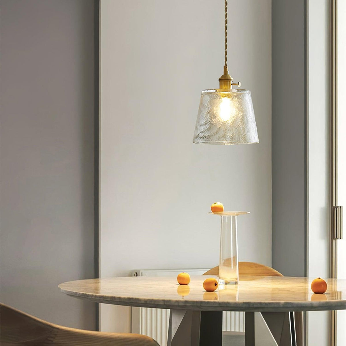 Lustra Suspension Lampe en Cuivre et Verre - Neutralighting