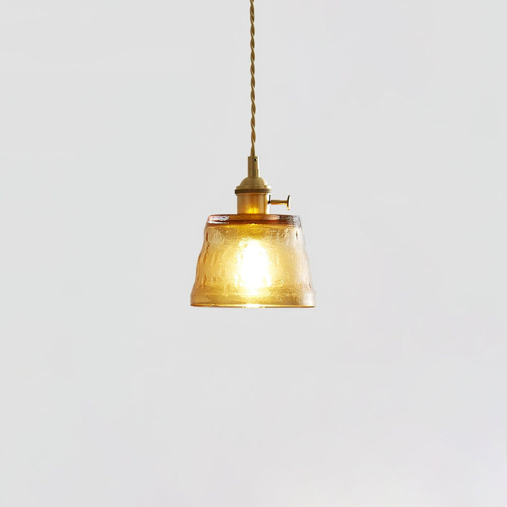 Lustra Suspension Lampe en Cuivre et Verre - Neutralighting