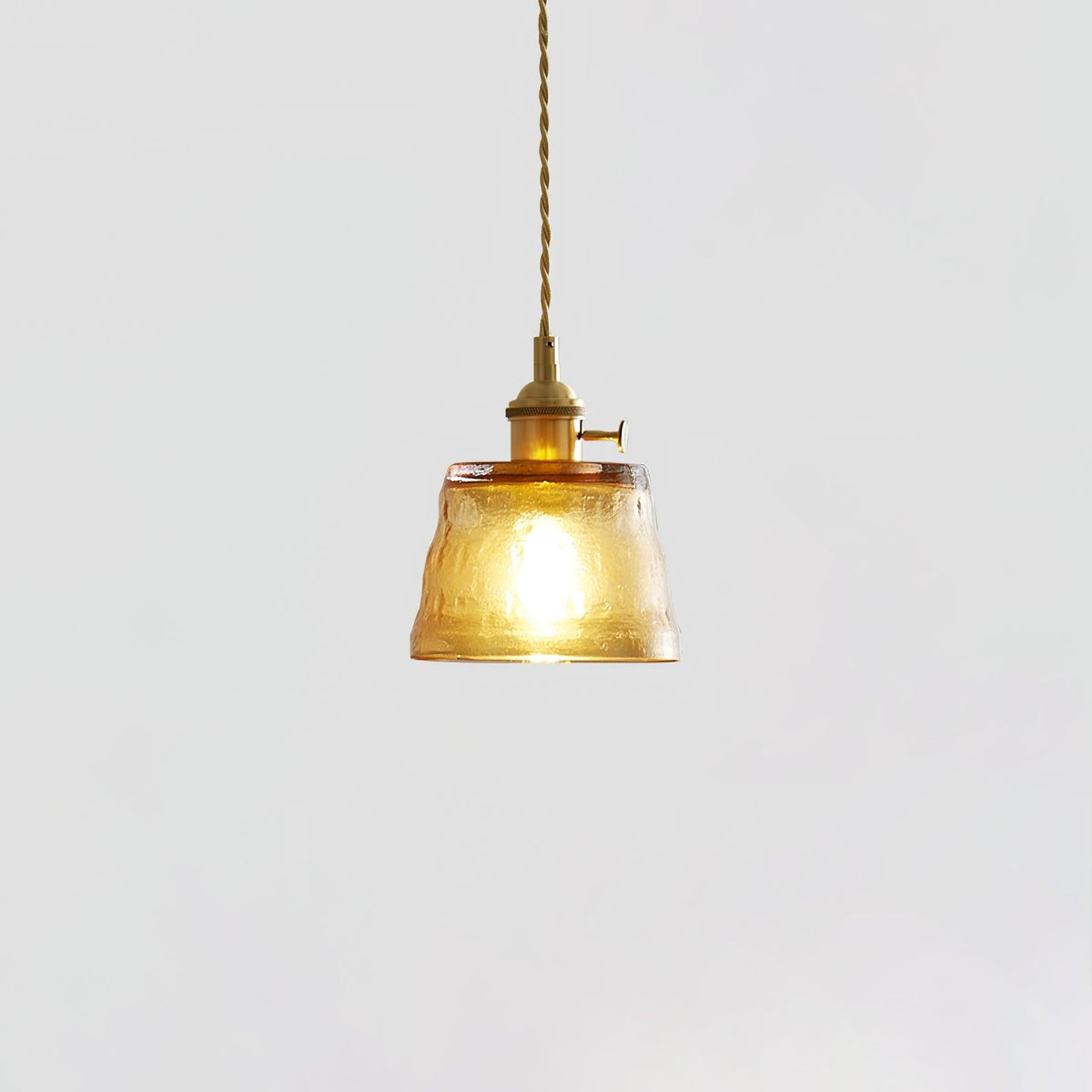 Lustra Suspension Lampe en Cuivre et Verre - Neutralighting