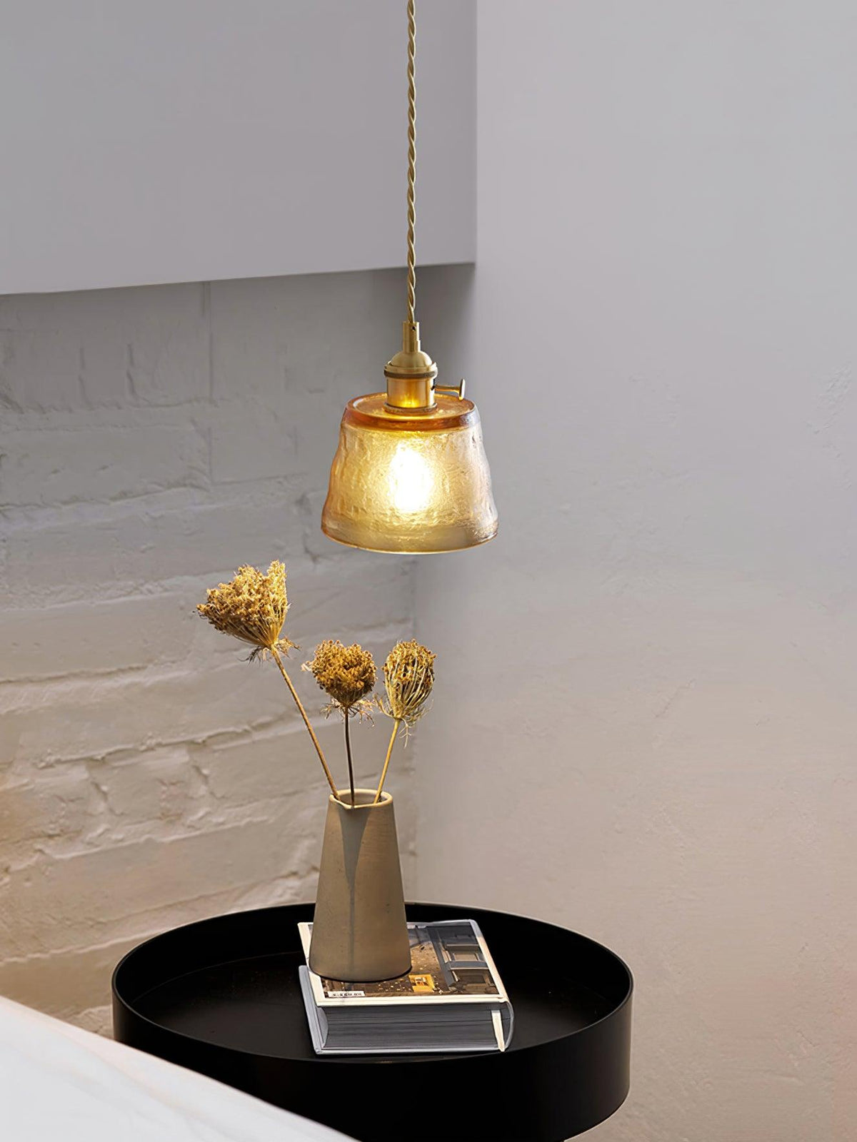 Lustra Suspension Lampe en Cuivre et Verre - Neutralighting