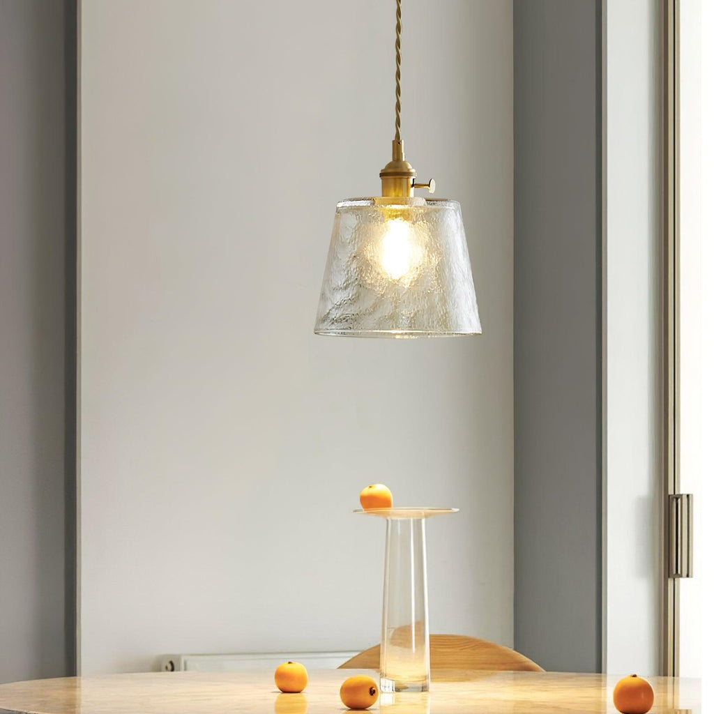 Lustra Suspension Lampe en Cuivre et Verre - Neutralighting