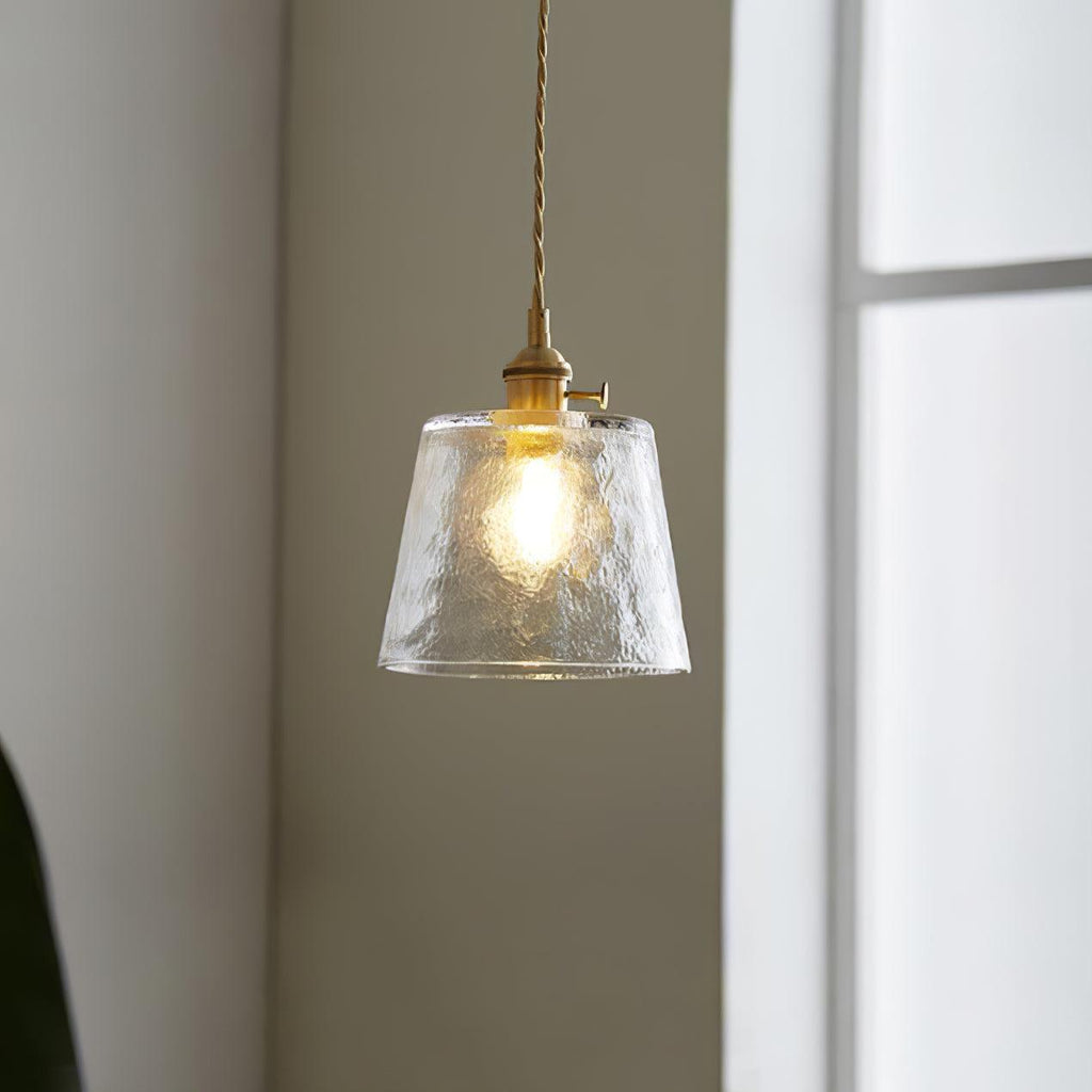 Lustra Suspension Lampe en Cuivre et Verre - Neutralighting