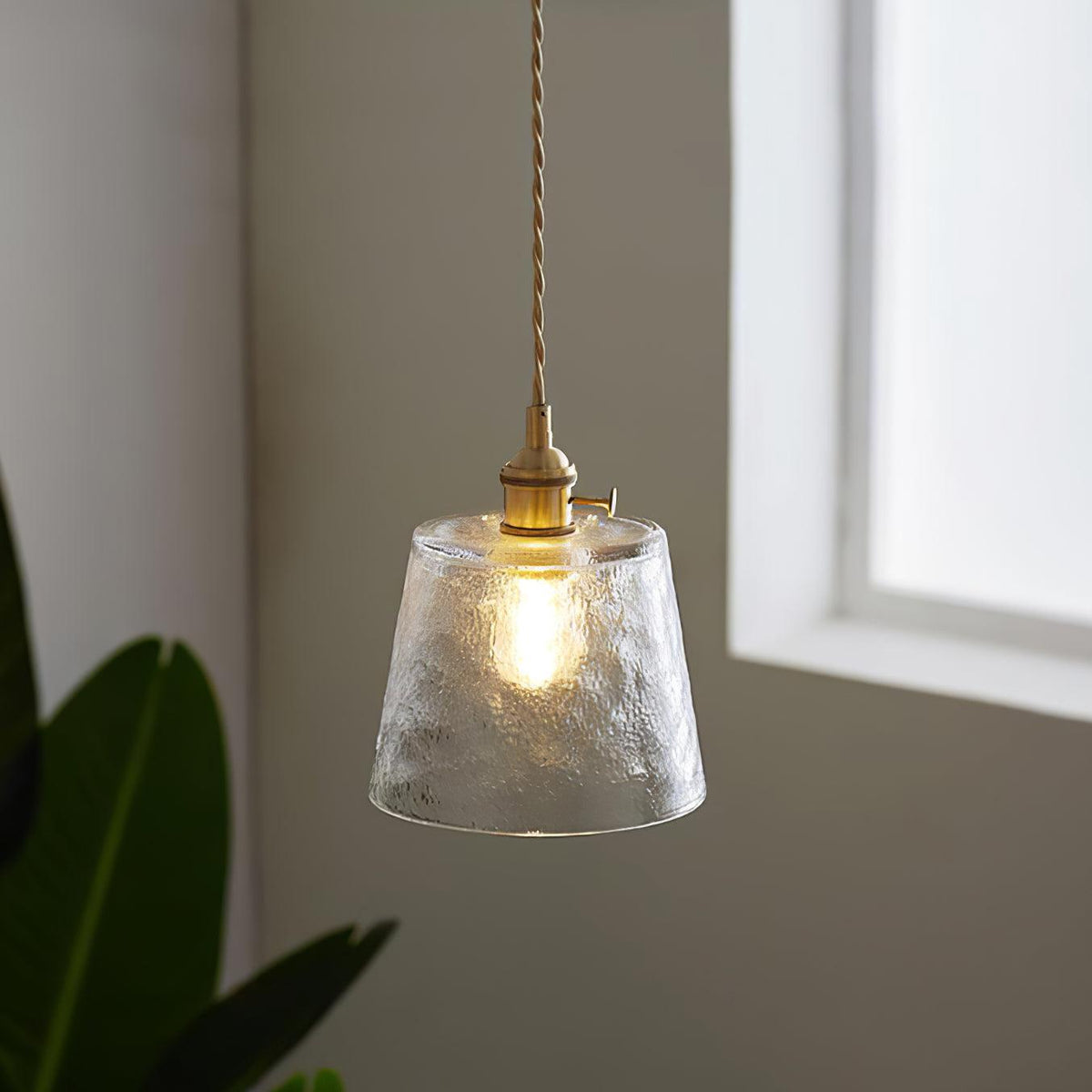 Lustra Suspension Lampe en Cuivre et Verre - Neutralighting
