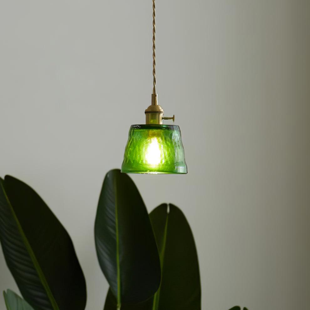 Lustra Suspension Lampe en Cuivre et Verre - Neutralighting